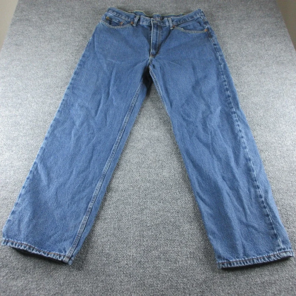 Levis 550 Jeans Mens 38x31 Blue Relaxed Tapered Medium Wash Denim Casual